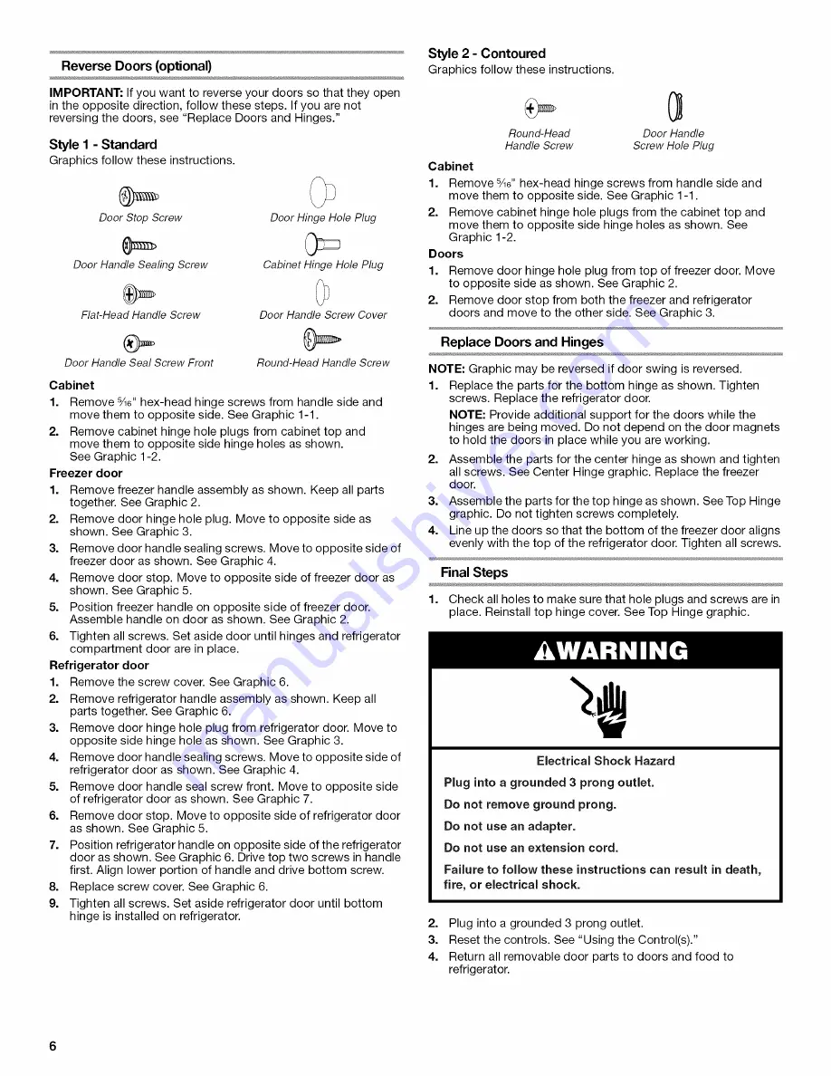 IKEA IR8GSMXRS01 Use & Care Manual Download Page 6