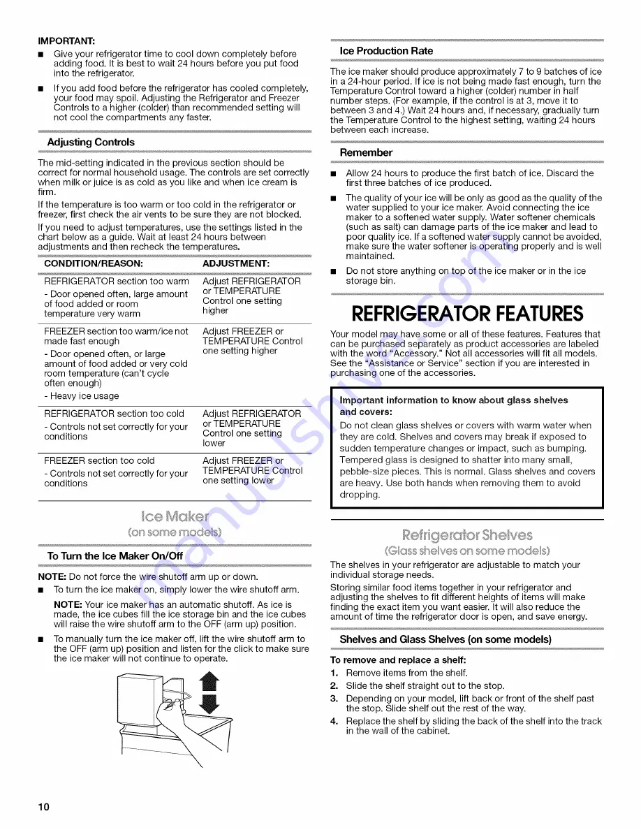 IKEA IR8GSMXRS01 Use & Care Manual Download Page 10