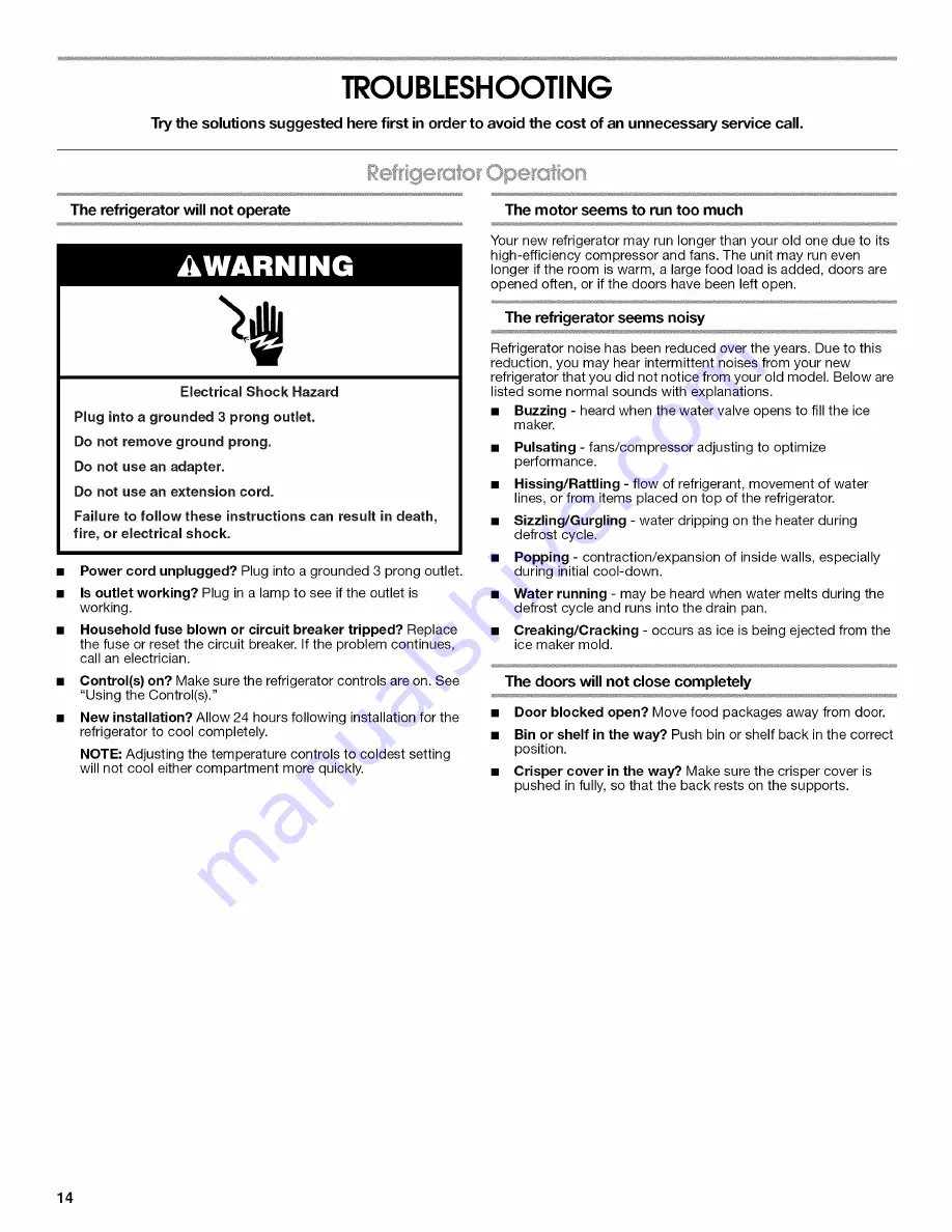 IKEA IR8GSMXRS01 Use & Care Manual Download Page 14