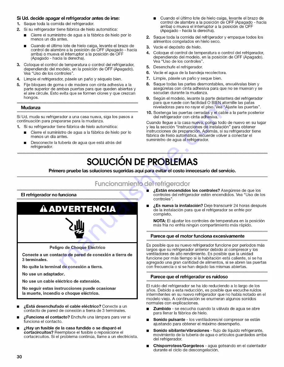 IKEA IR8GSMXRS01 Use & Care Manual Download Page 30