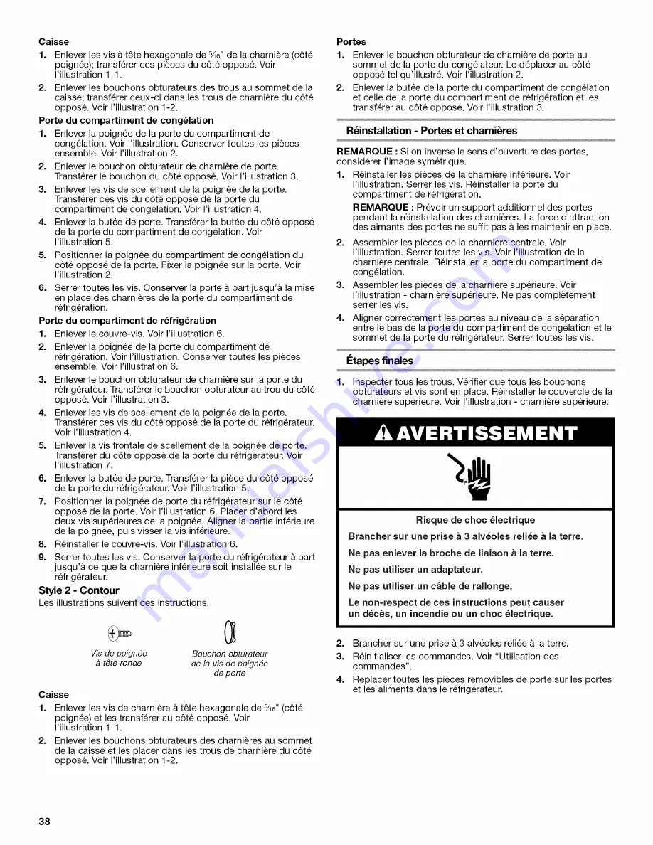 IKEA IR8GSMXRS01 Use & Care Manual Download Page 38