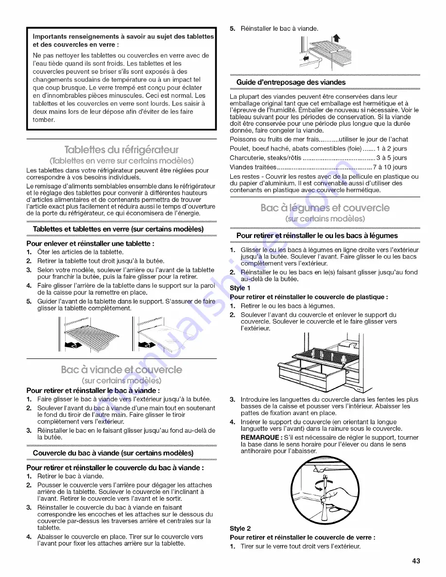 IKEA IR8GSMXRS01 Use & Care Manual Download Page 43