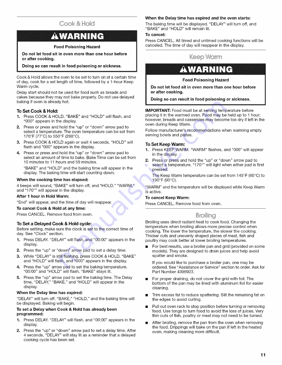 IKEA ISG650VS12 Use & Care Manual Download Page 11