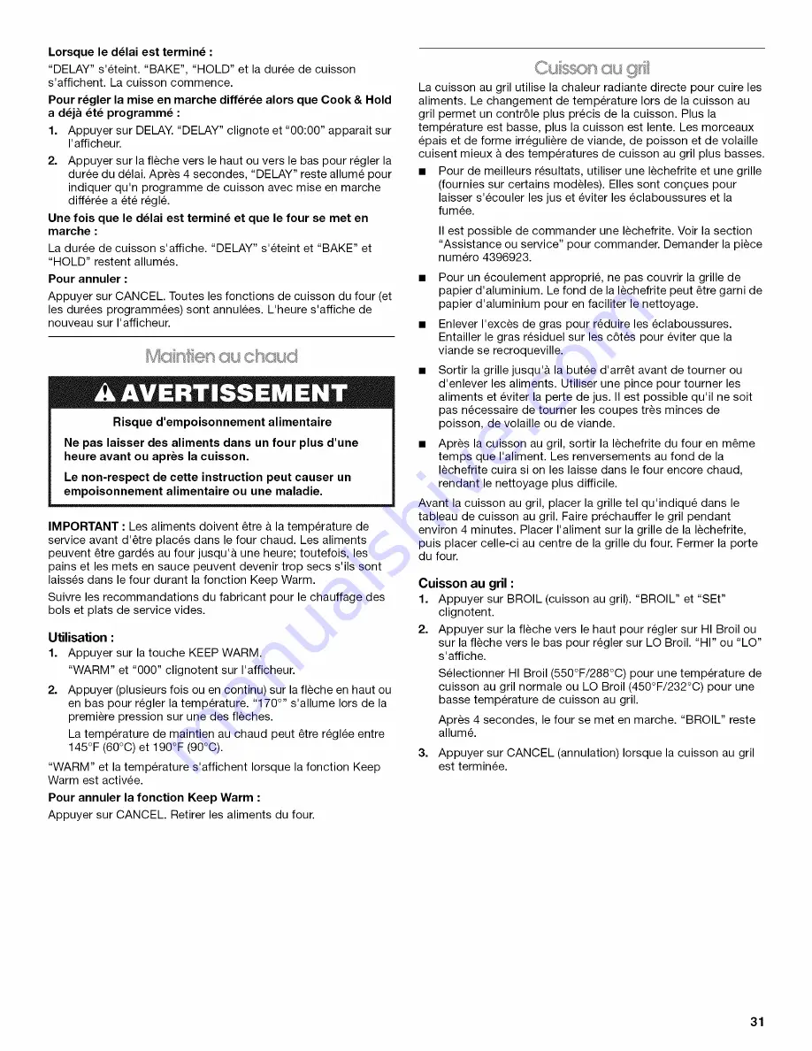 IKEA ISG650VS12 Use & Care Manual Download Page 31