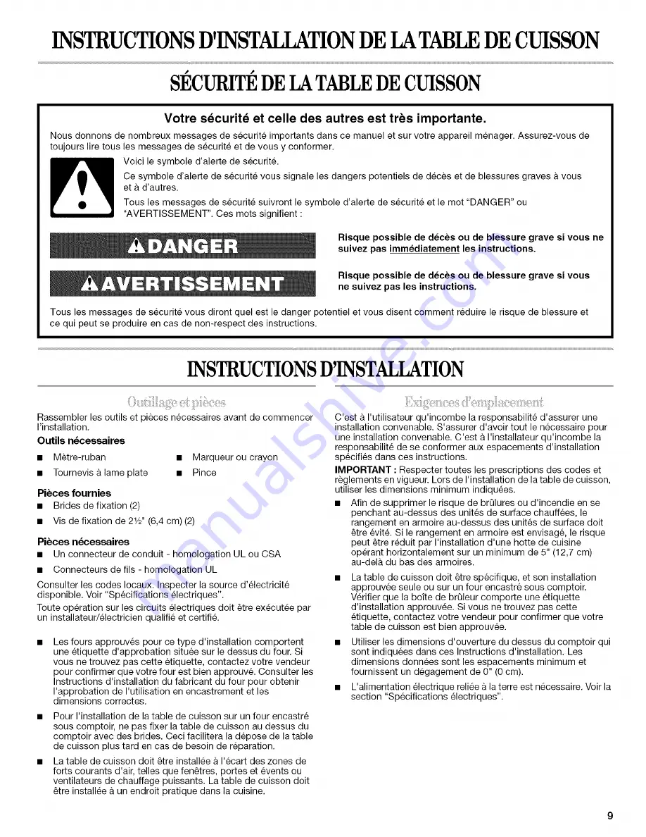 IKEA KECC051 series Installation Instructions Manual Download Page 9