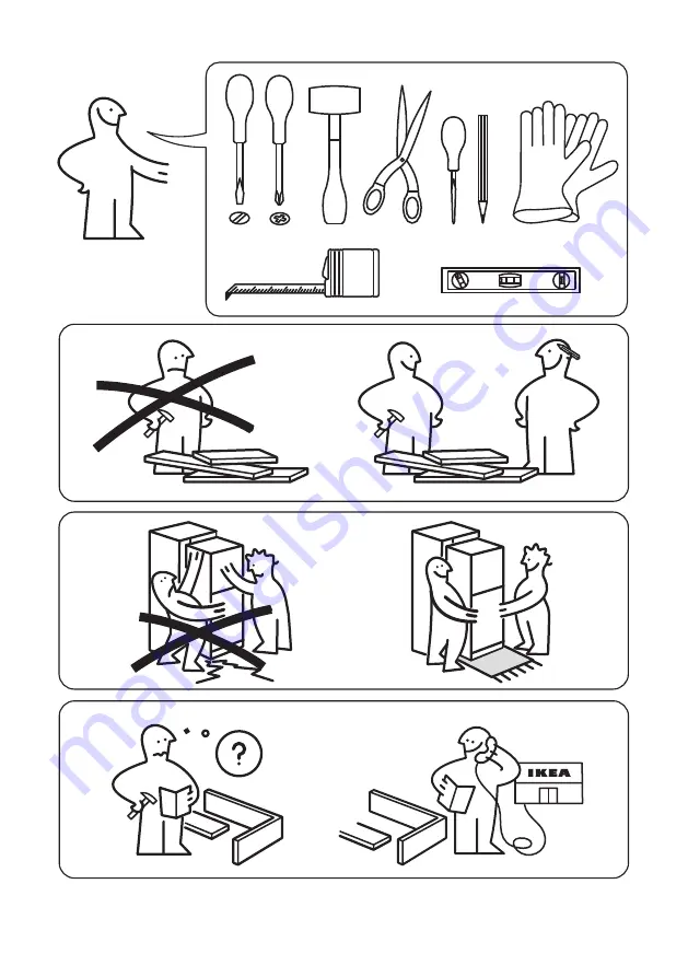 IKEA rakall effektfull metod Installation Instructions Manual Download Page 4