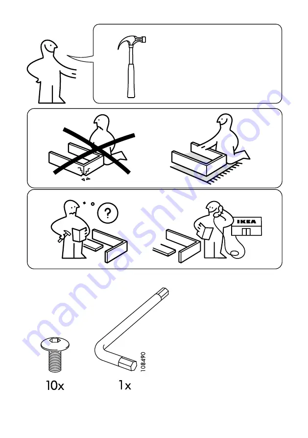 IKEA SNILLE Скачать руководство пользователя страница 2