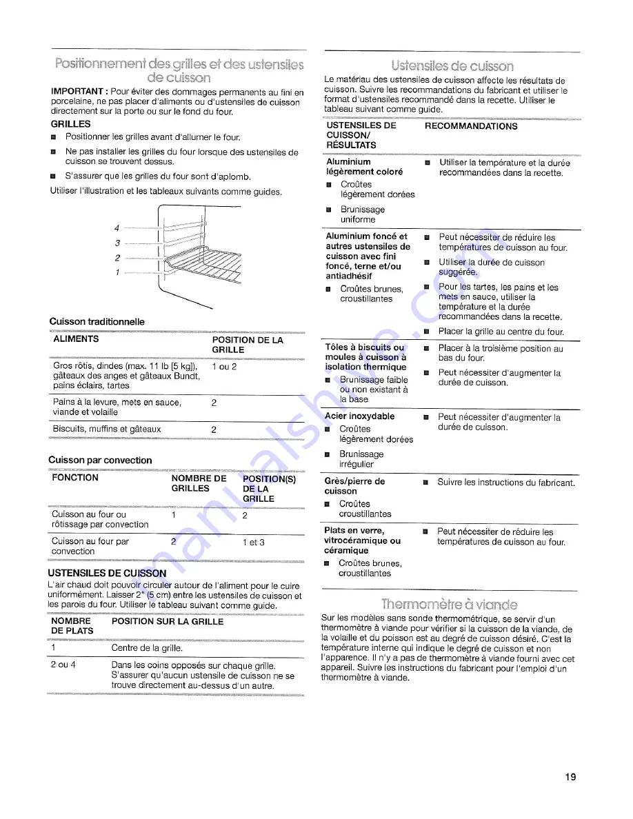 IKEA Standard cleaning built-in electric convection oven Use & Care Manual Download Page 19