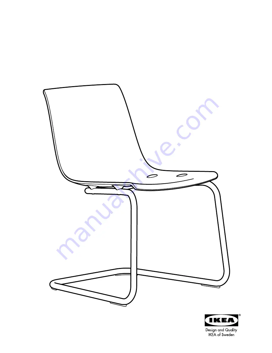 IKEA TOBIAS Chair Assembly Instructions Download Page 1