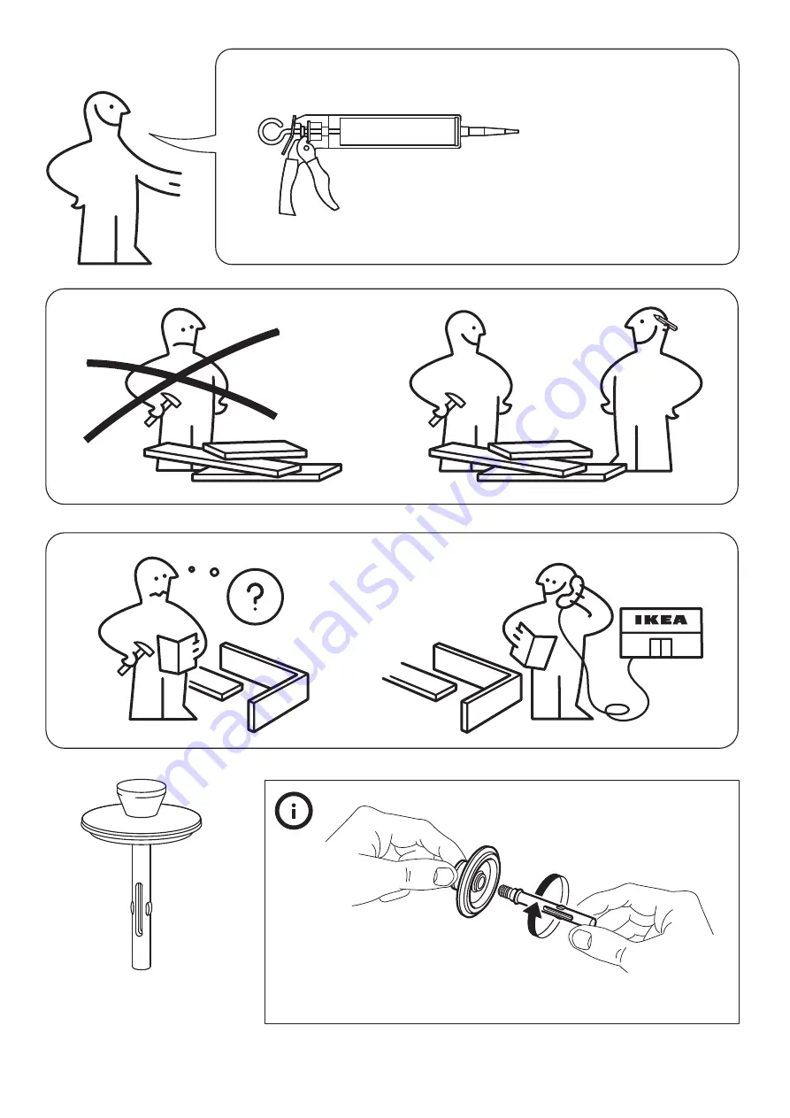 IKEA TVALLEN Manual Download Page 3