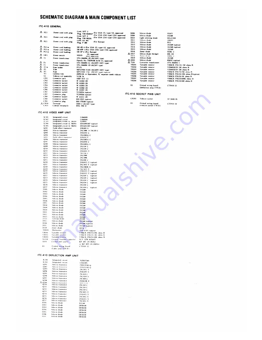 Ikegami ITC-410 Скачать руководство пользователя страница 7