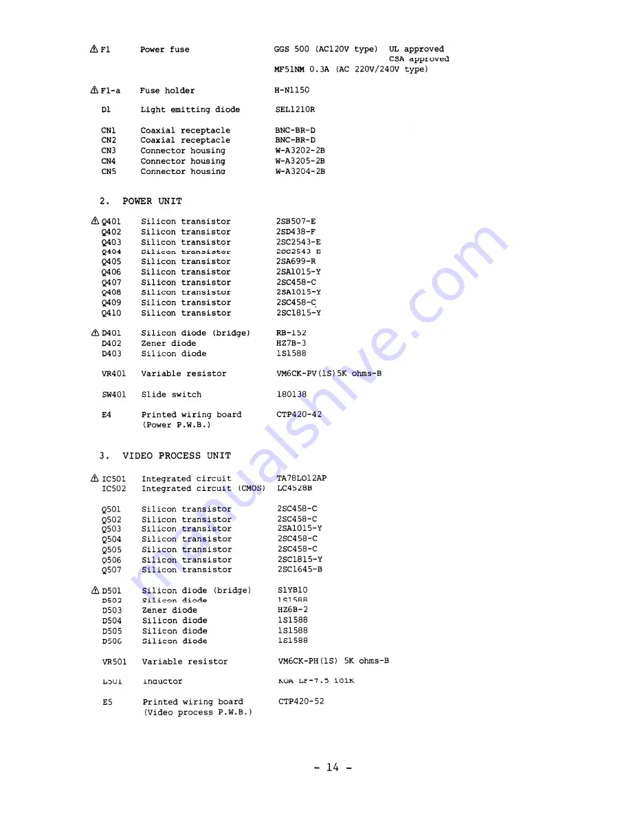 Ikegami ITC-420 Instruction Manual Download Page 15