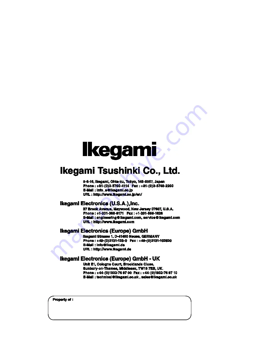 Ikegami MKC-310HD Скачать руководство пользователя страница 54