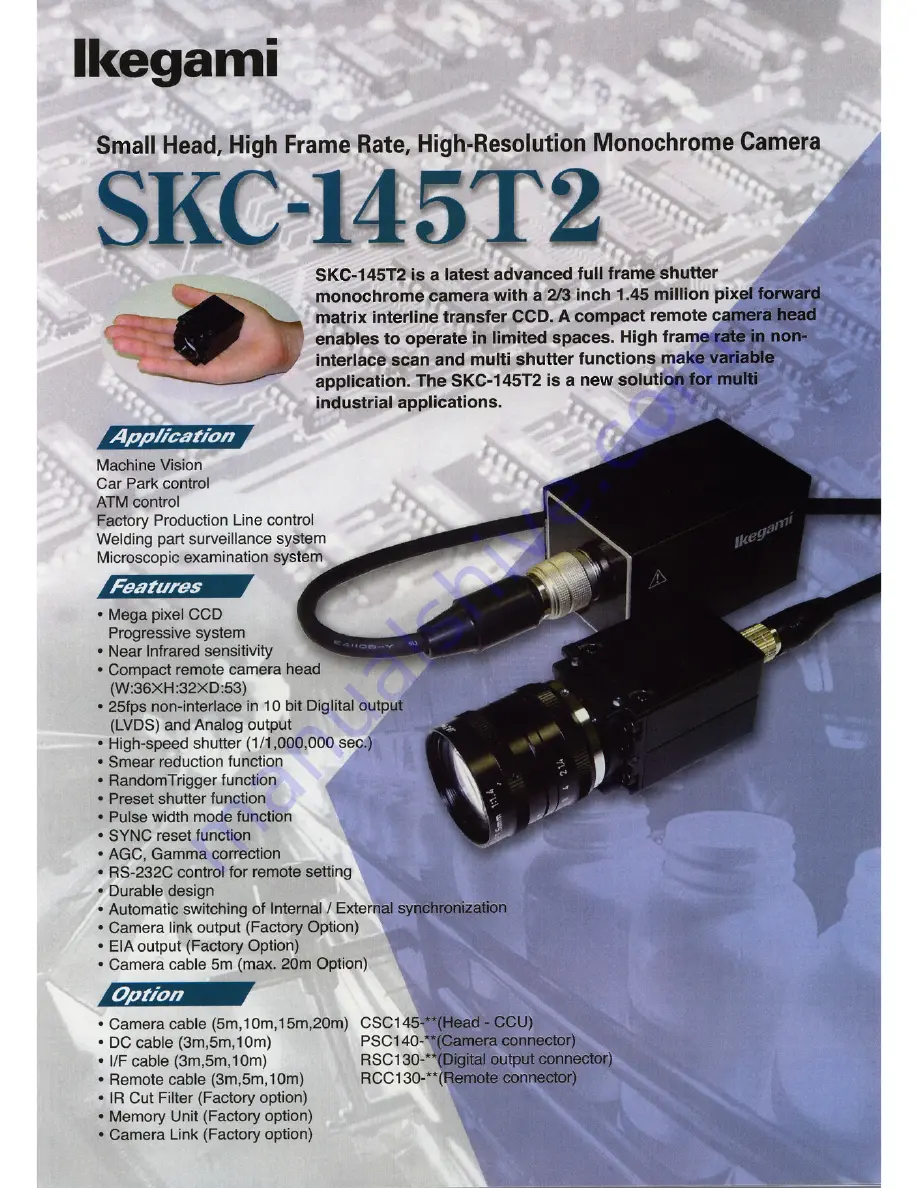 Ikegami SKC-145T2 Скачать руководство пользователя страница 1