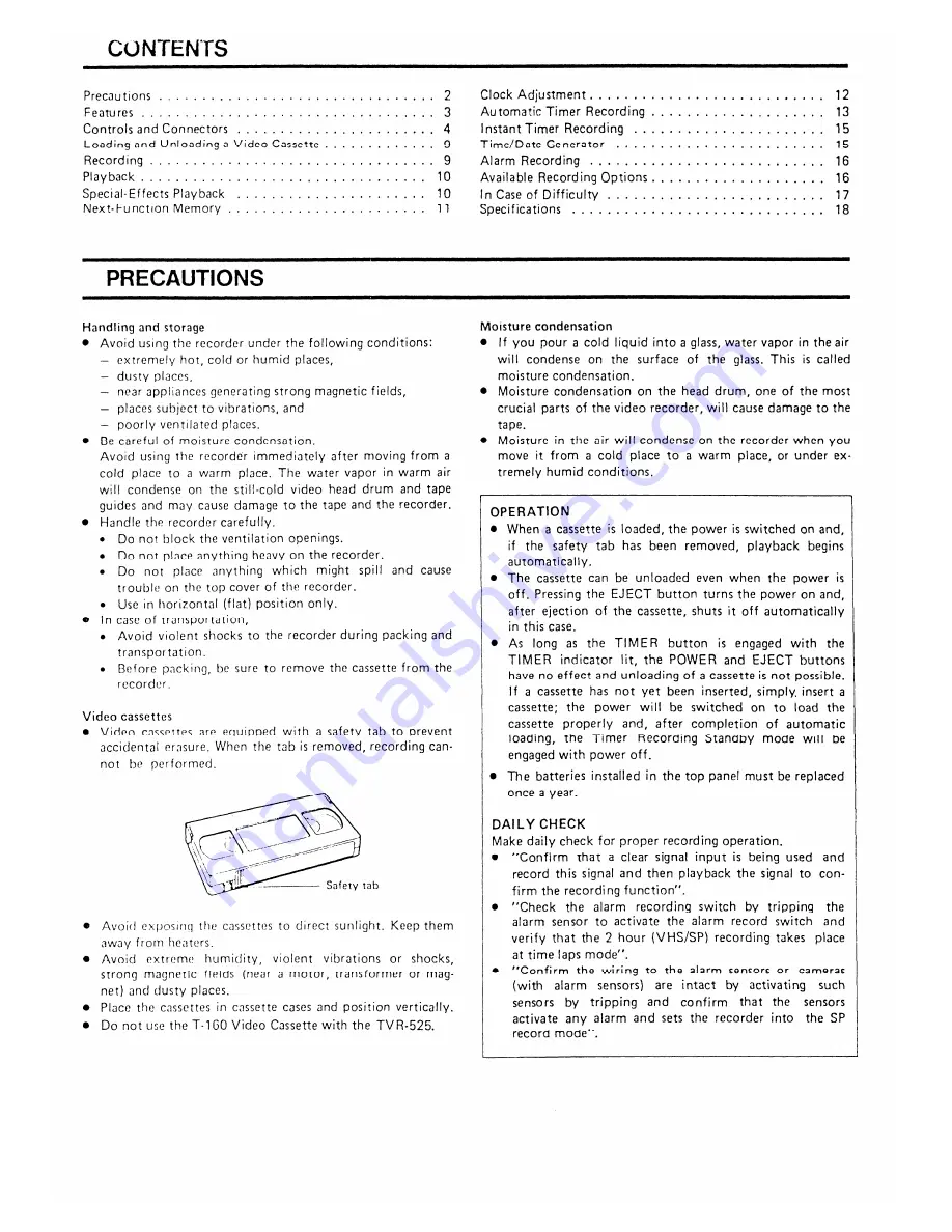 Ikegami TVR-525 Operation Manual Download Page 3