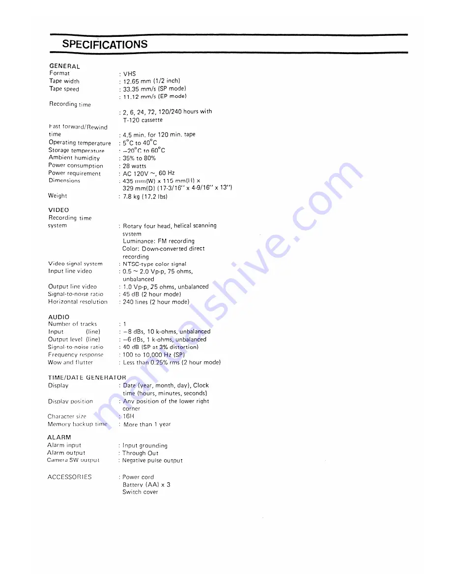 Ikegami TVR-525 Operation Manual Download Page 19