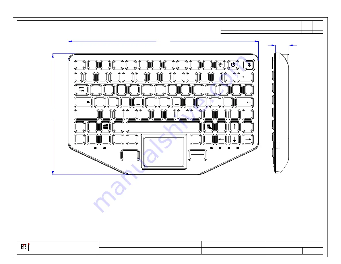 iKey BT-870-TP-SLIM Скачать руководство пользователя страница 1