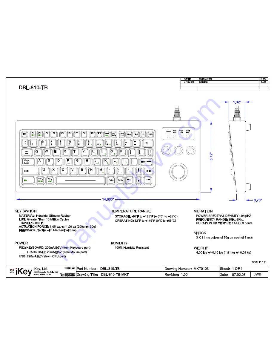 iKey DBL-810 Скачать руководство пользователя страница 1