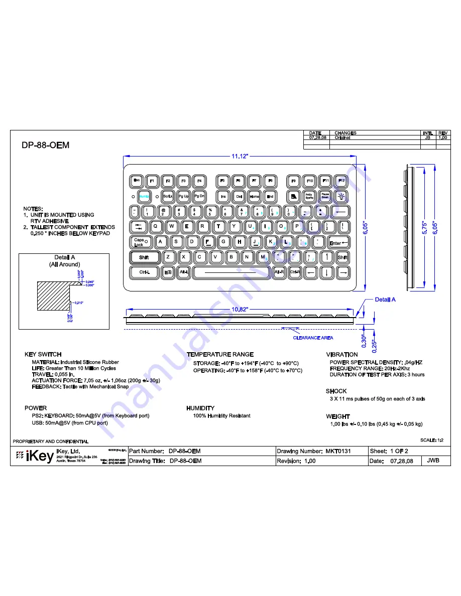 iKey DP-88-OEM Скачать руководство пользователя страница 1