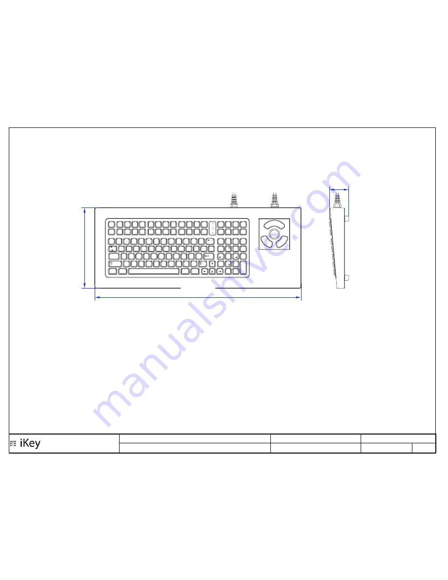 iKey DT-2000 Dimensions & Features Manual Download Page 1