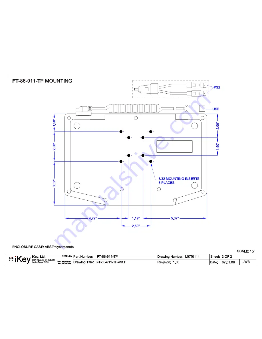 iKey FT-86-911 Скачать руководство пользователя страница 2