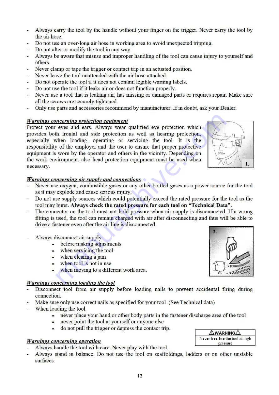 IKH AWD2550 Instruction Manual Download Page 13