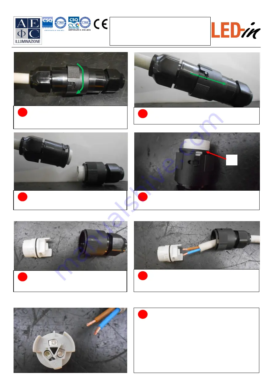 ILLUMINAZIONE LED-in Mounting And Maintenance Instruction Download Page 6