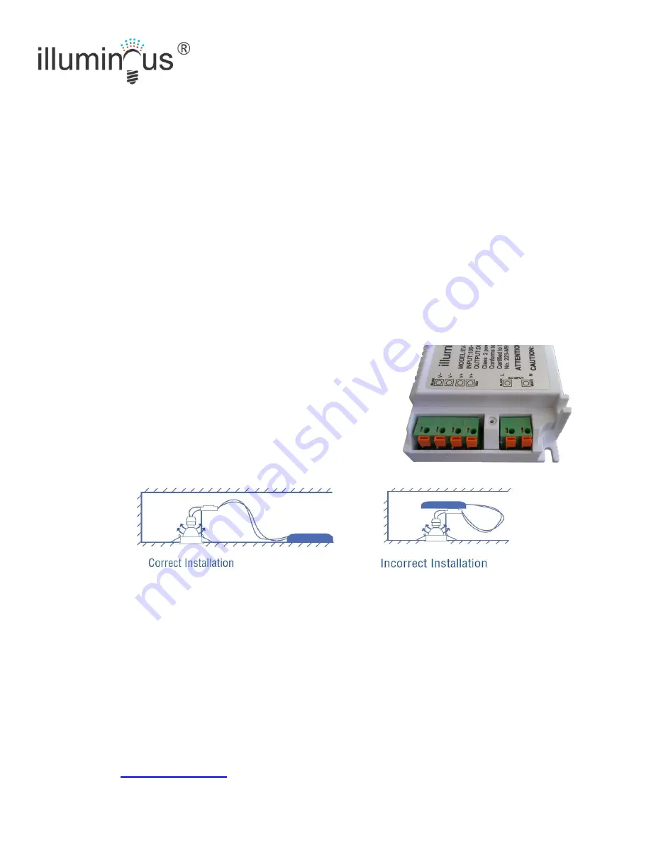 Illuminous EV-12V-4000-60D Installation Instructions Download Page 1