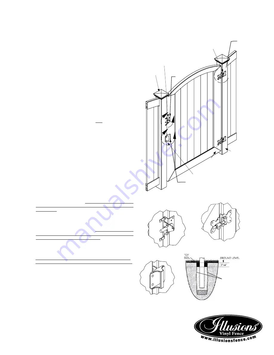 Illusions Vinyl Fence V300-46 Installation Tips Download Page 3