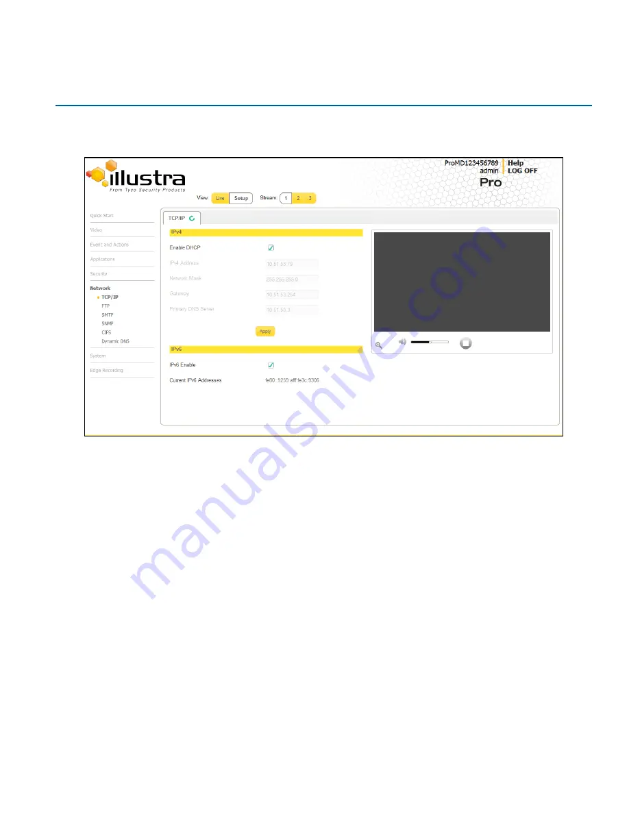 Illustra IPS02D0OCWTT Configuration And User'S Manual Download Page 83