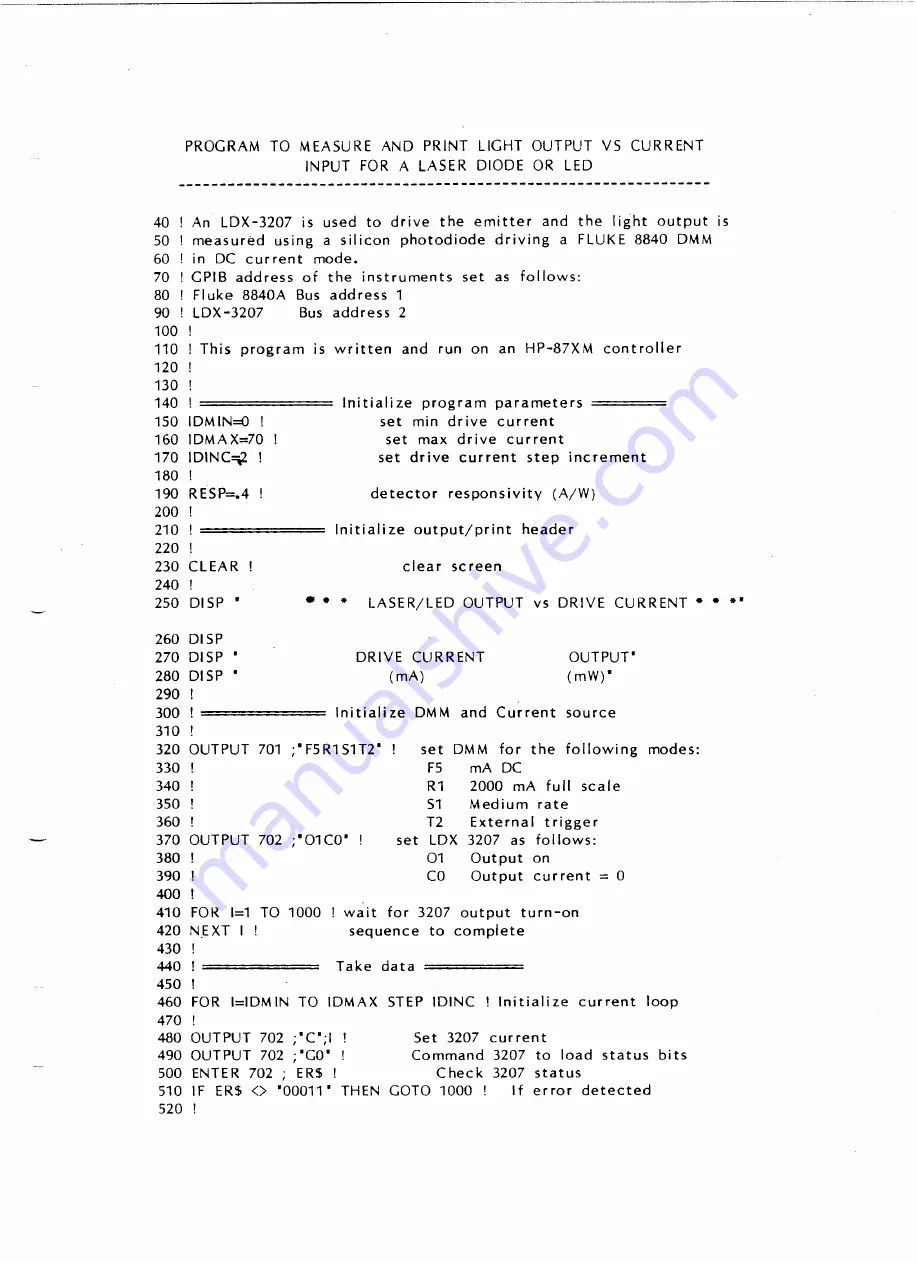 ILX Lightwave LDX-3207 Instruction Manual Download Page 46