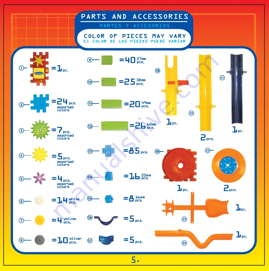 IMAGINARIUM Techno Gears Marble Mania Extreme 1.0 Manual Download Page 5