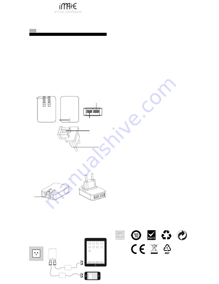 iMaze FeedIn Duo 3A Travel Product Manual And Safe Use Instructions Download Page 2