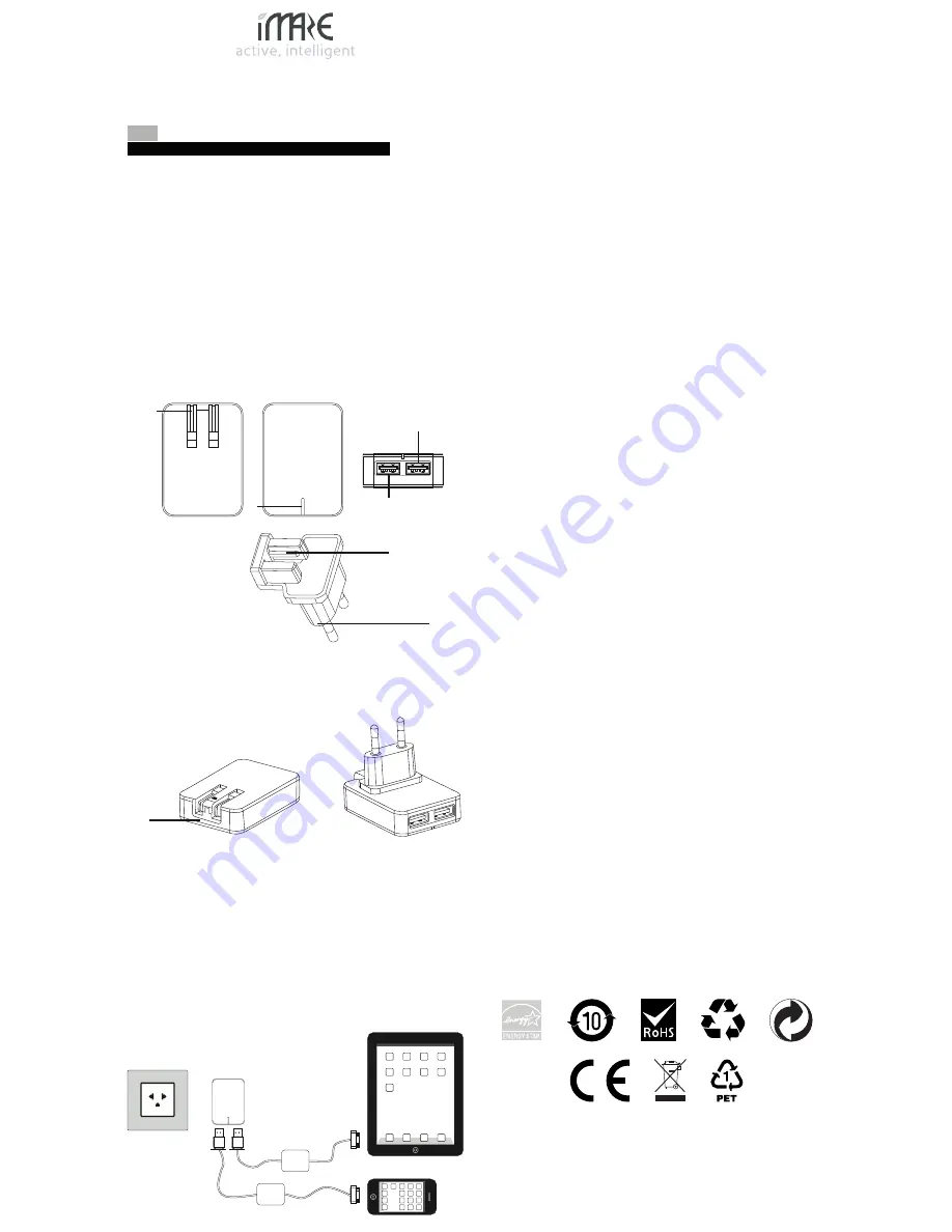 iMaze FeedIn Duo 3A Travel Product Manual And Safe Use Instructions Download Page 3