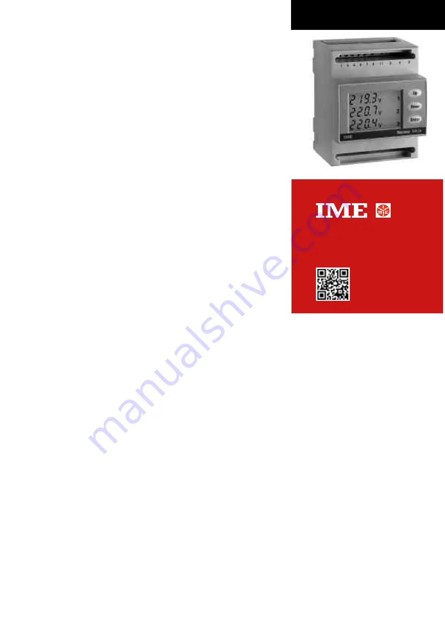 IME MF6HTB Mounting Instructions Download Page 1