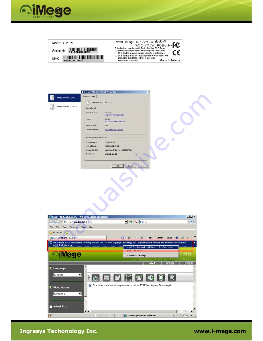 iMege D1100E User Manual Download Page 7