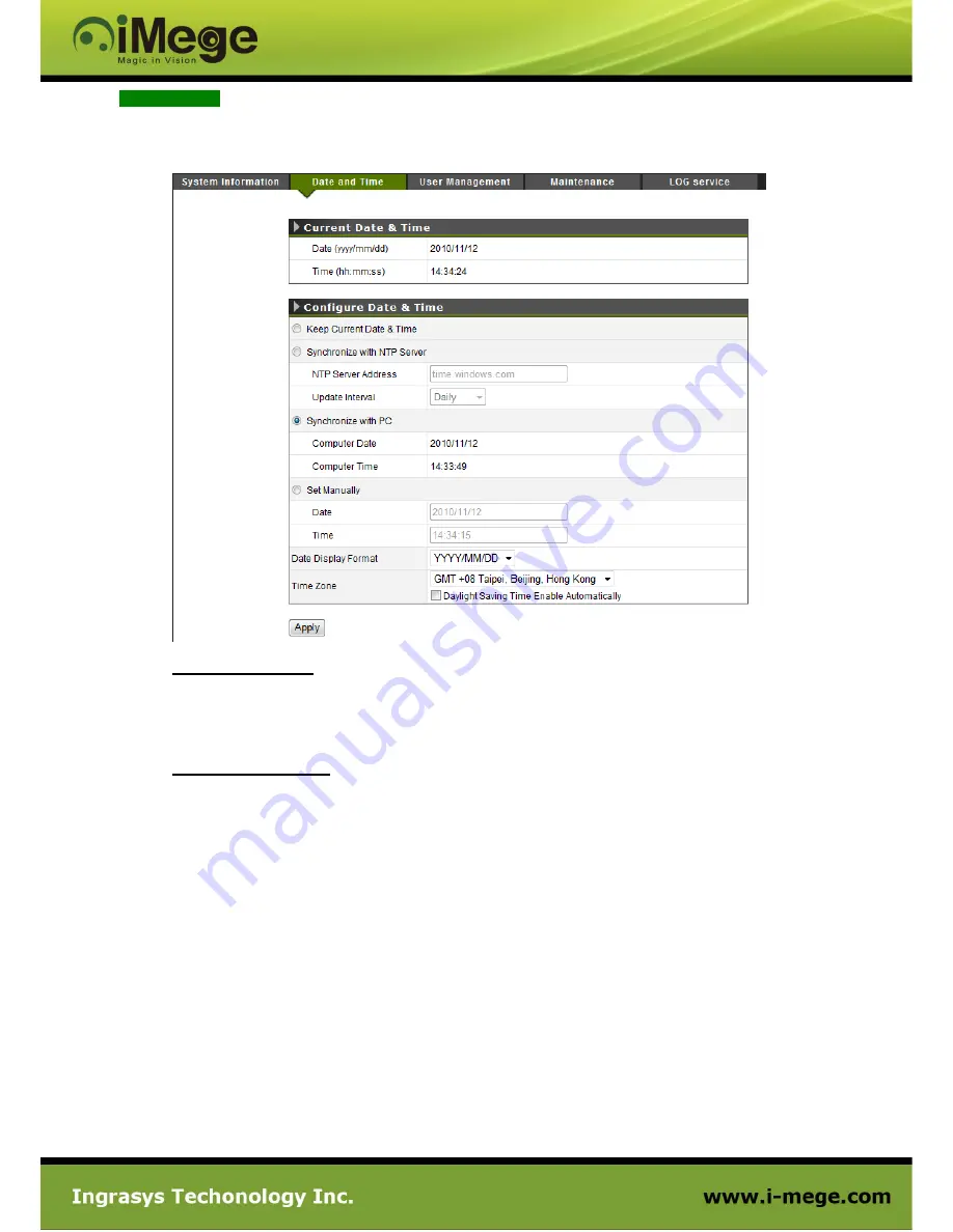 iMege D1100E User Manual Download Page 34