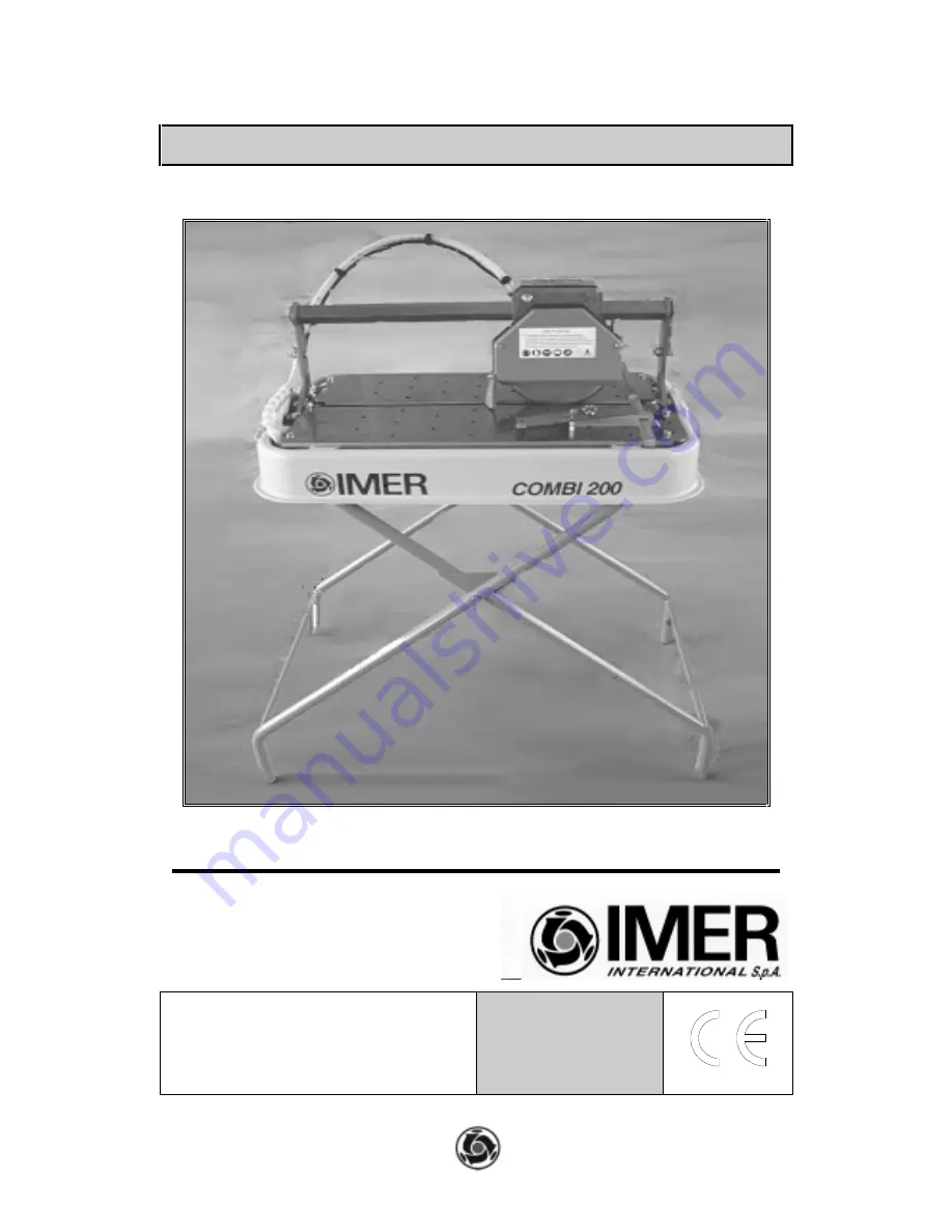 IMER 1188076 Скачать руководство пользователя страница 1