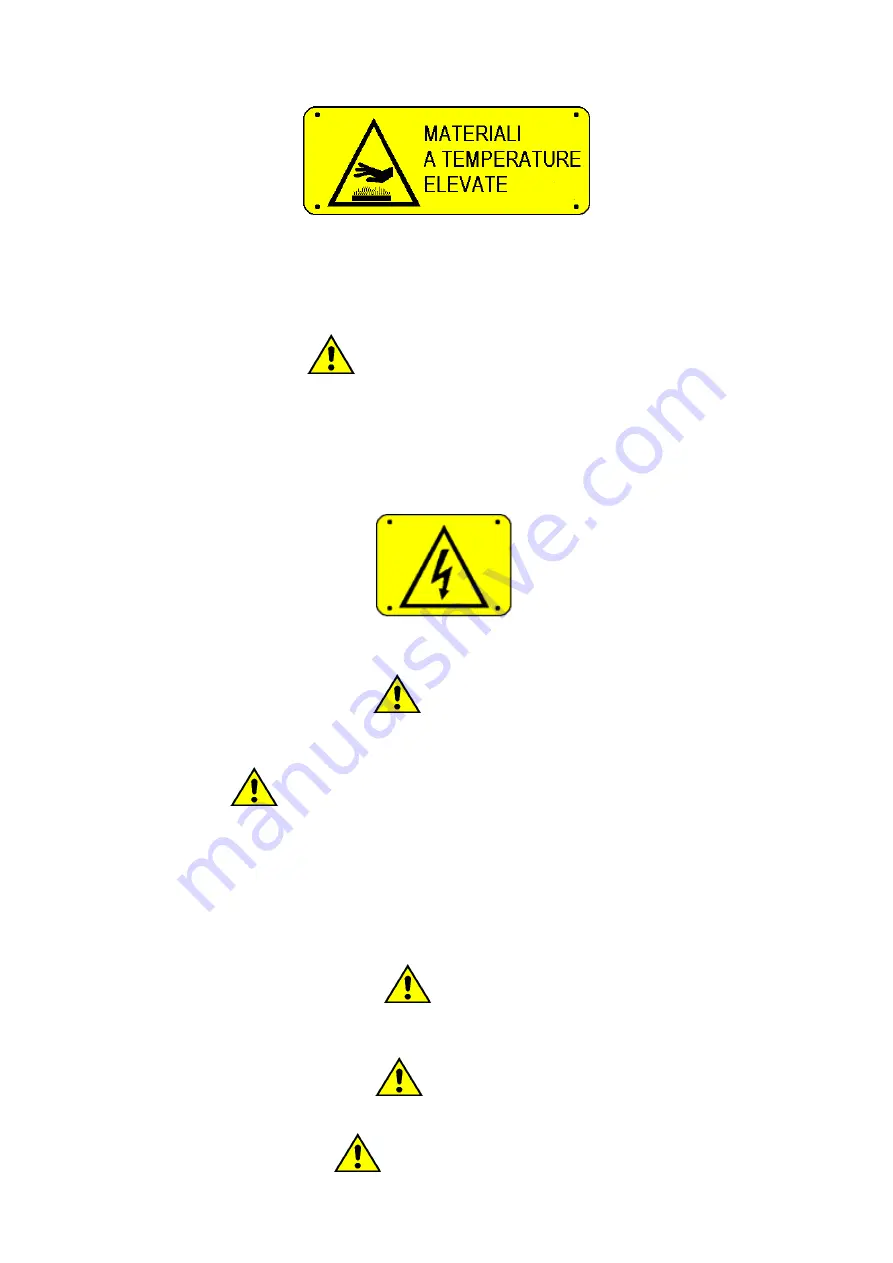 Imesa FLATWORK IRONER Installation And Use Instructions And Warnings Download Page 5