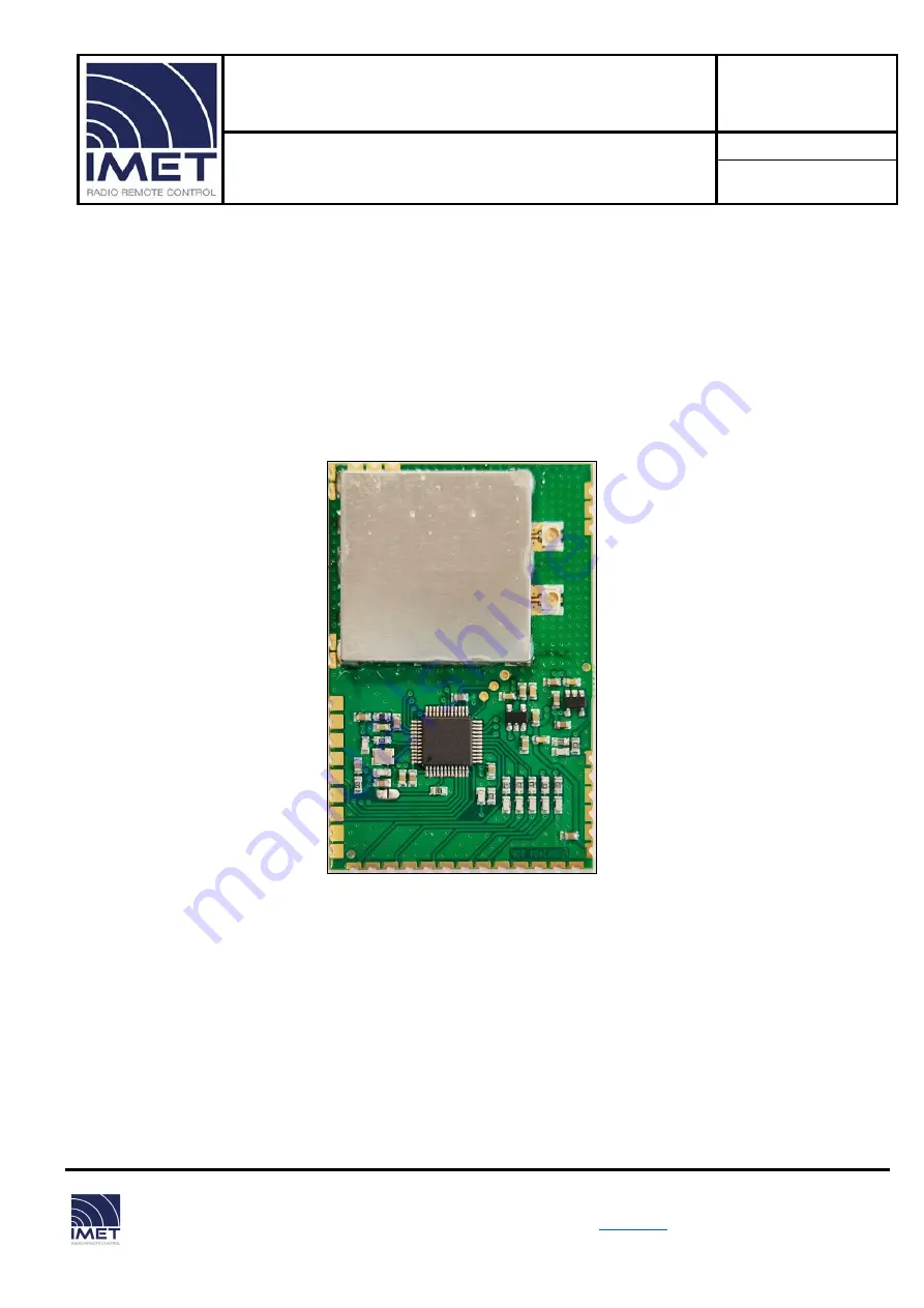 IMET B034 Скачать руководство пользователя страница 1