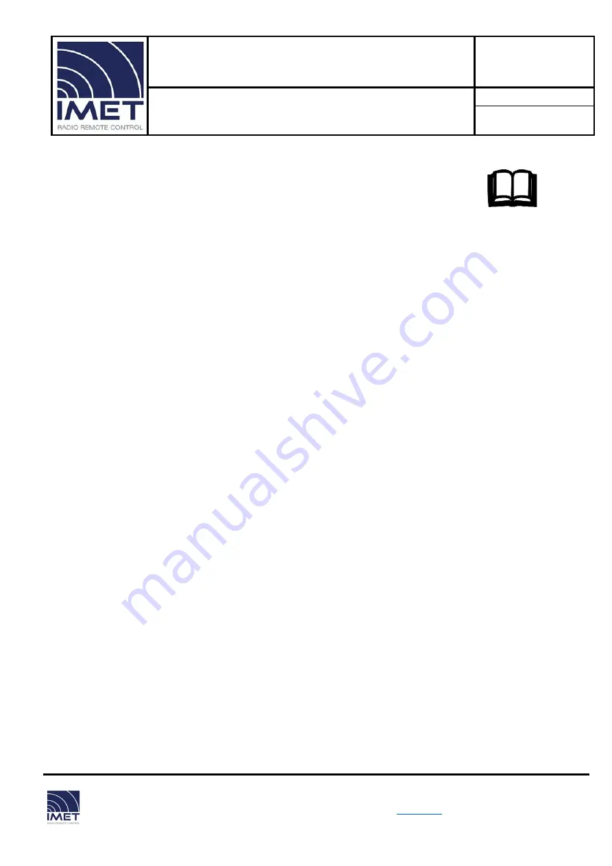 IMET B034 Technical Manual Download Page 19