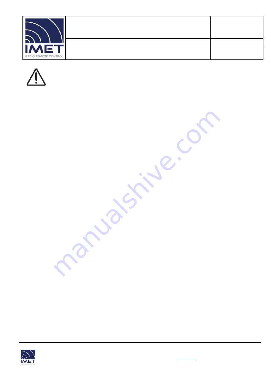 IMET B034 Technical Manual Download Page 21