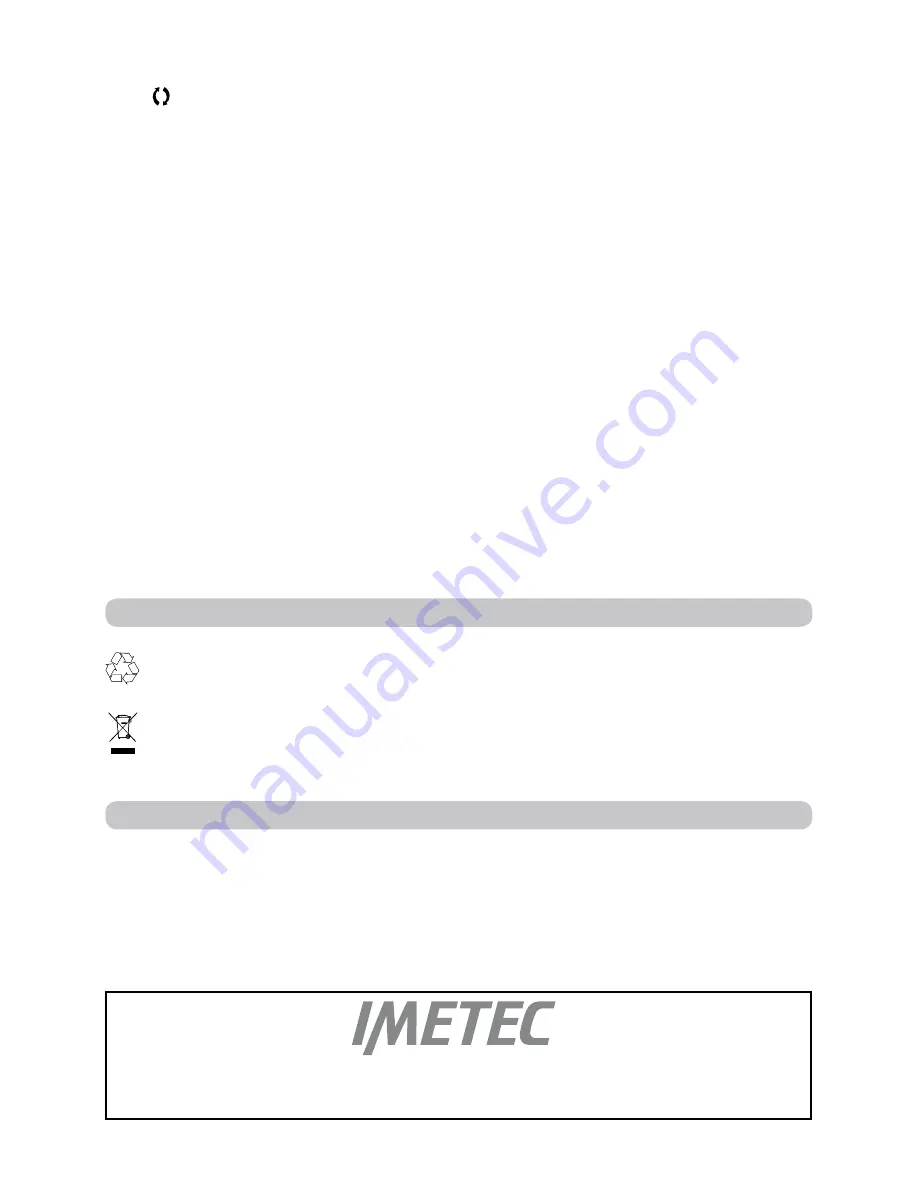 Imetec A7003 MAX POWER Operating Instructions Manual Download Page 12