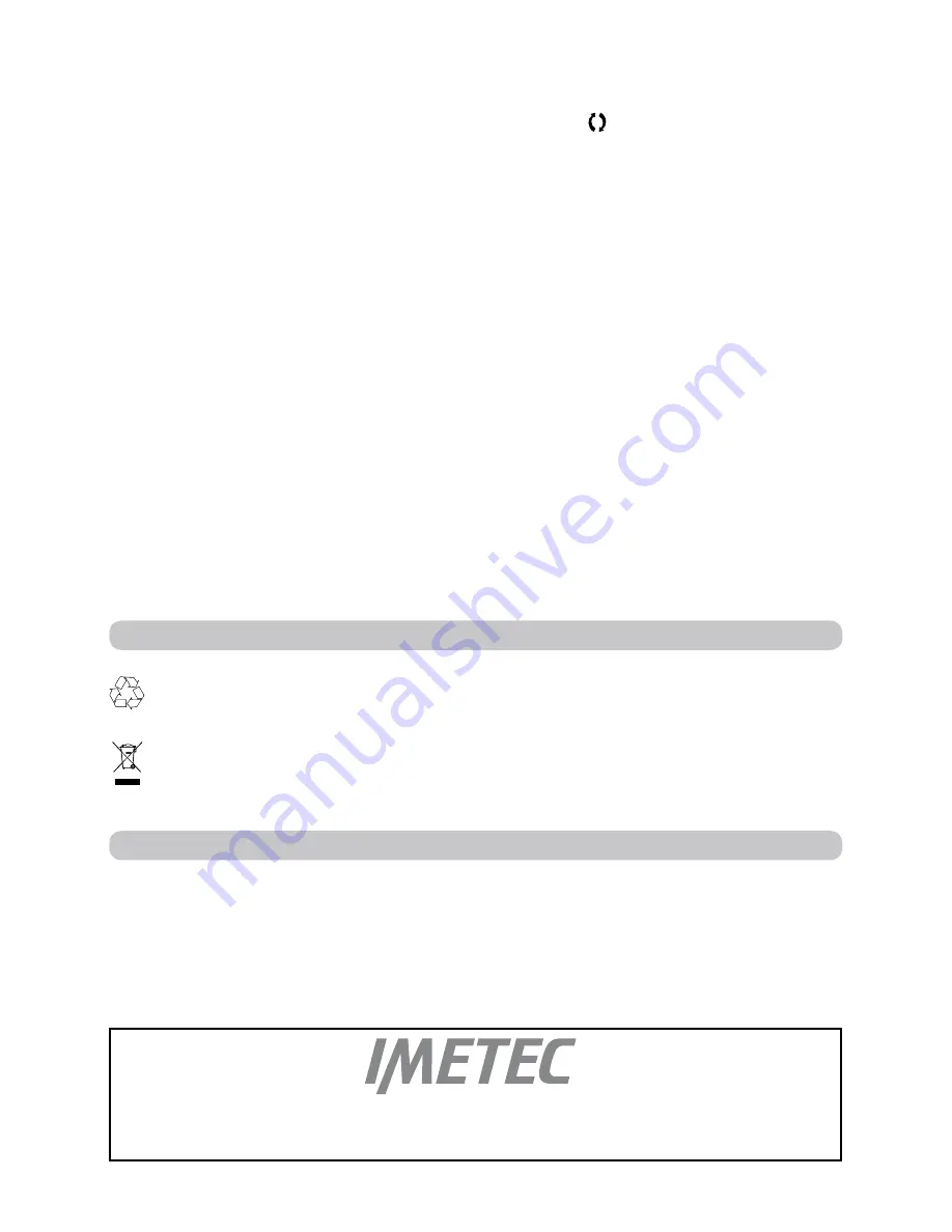 Imetec A7003 MAX POWER Operating Instructions Manual Download Page 22