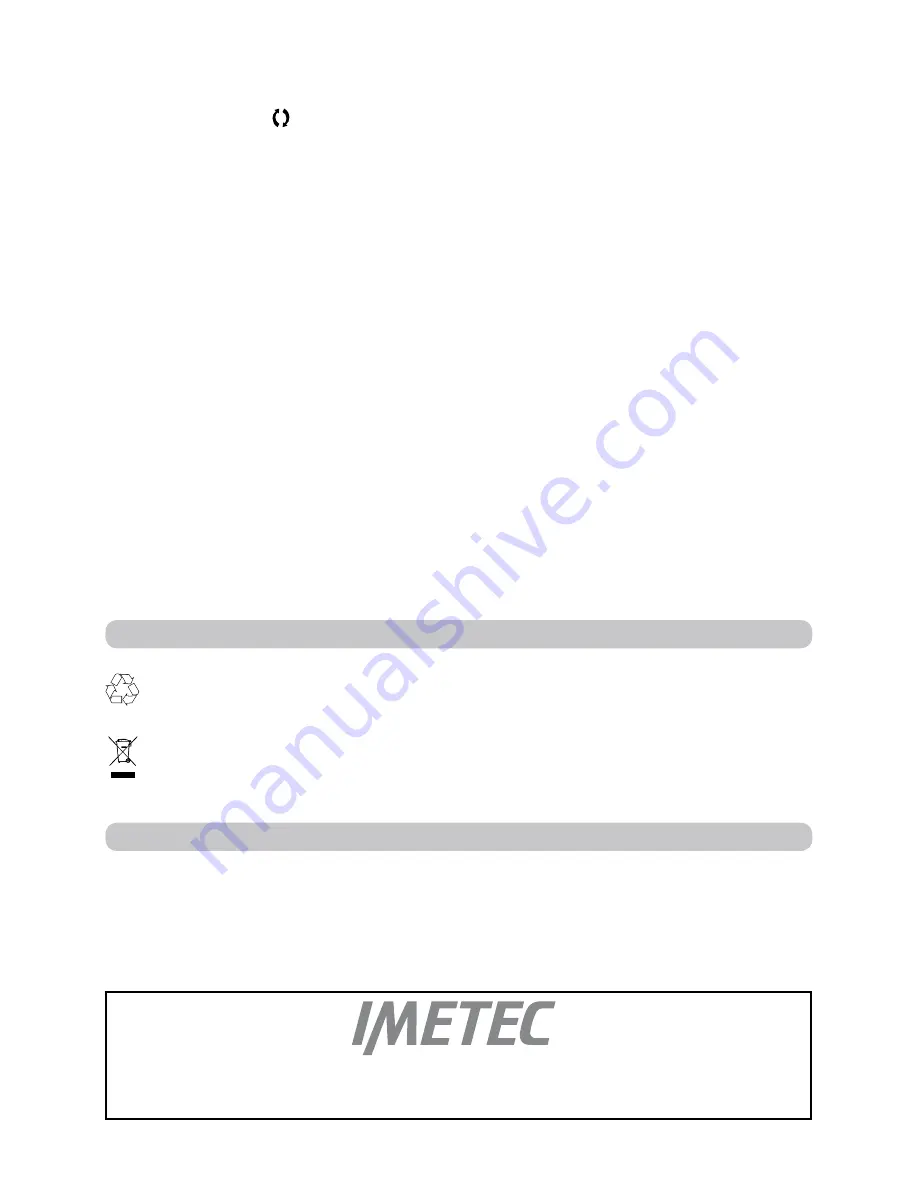 Imetec A7003 MAX POWER Operating Instructions Manual Download Page 32