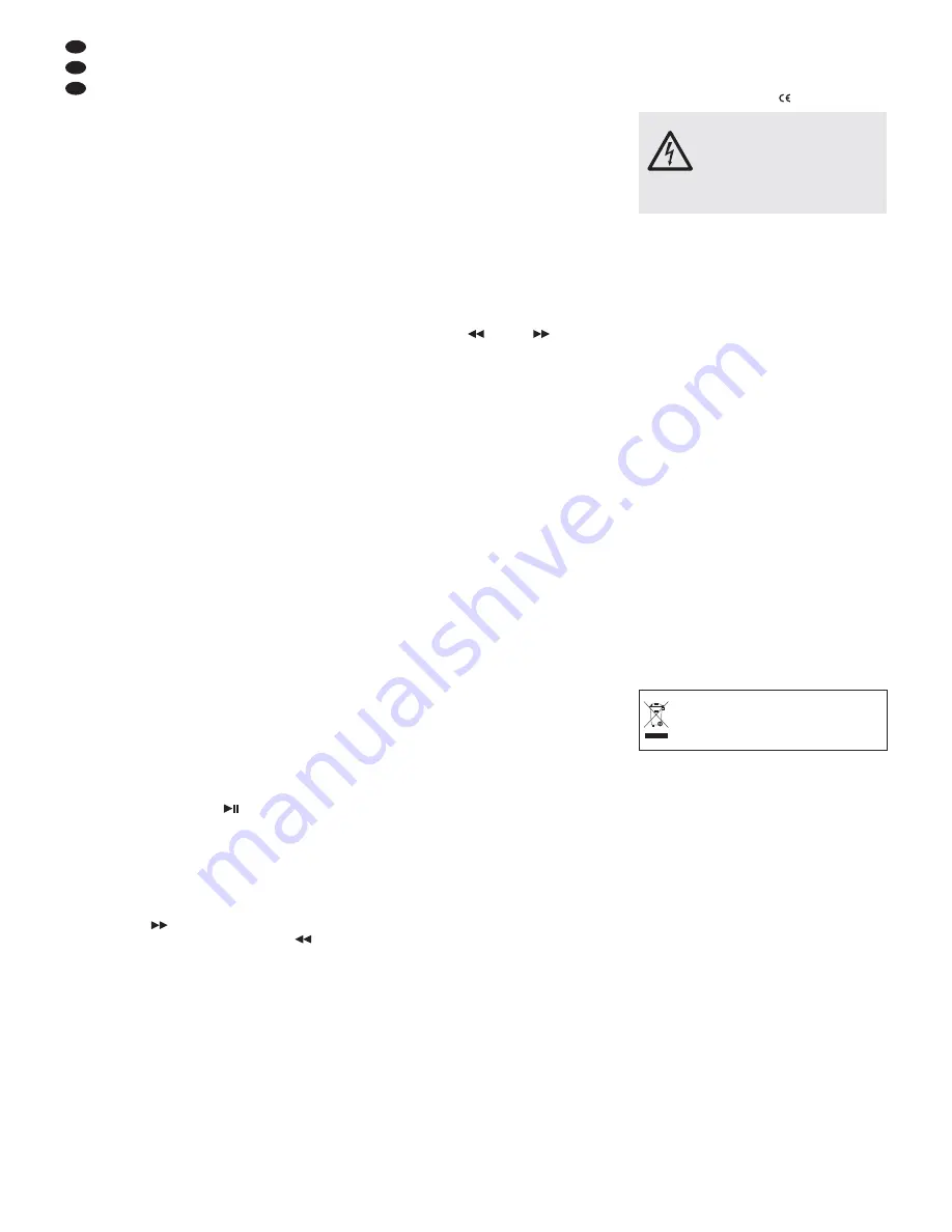 IMG STAGE LINE CD-112/BT Instruction Manual Download Page 4