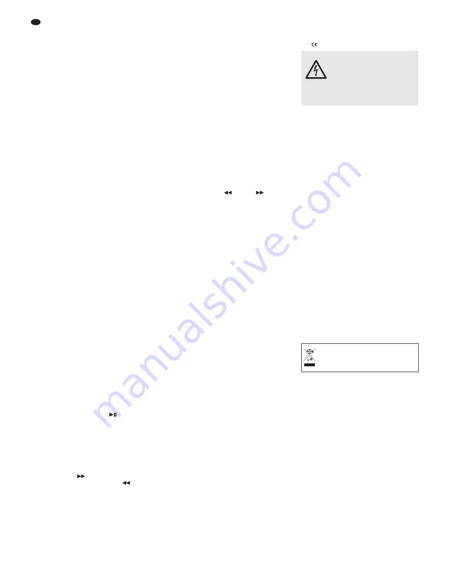 IMG STAGE LINE CD-112/BT Instruction Manual Download Page 24