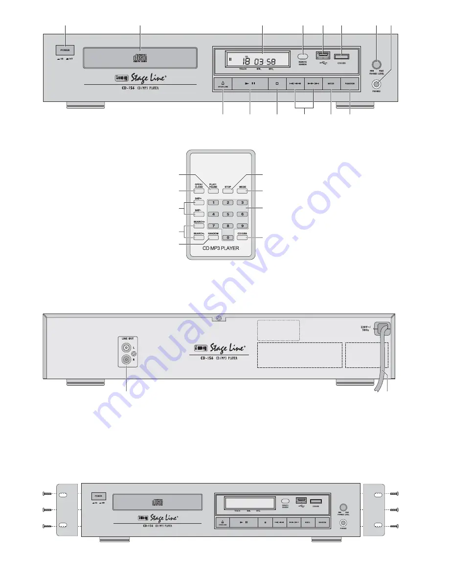 IMG STAGE LINE CD-156 Скачать руководство пользователя страница 3