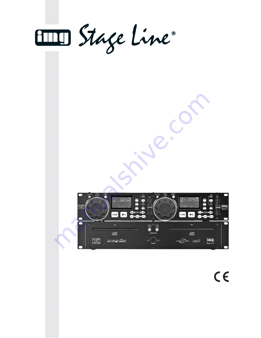 IMG STAGE LINE CD-230DJ Instruction Manual Download Page 1