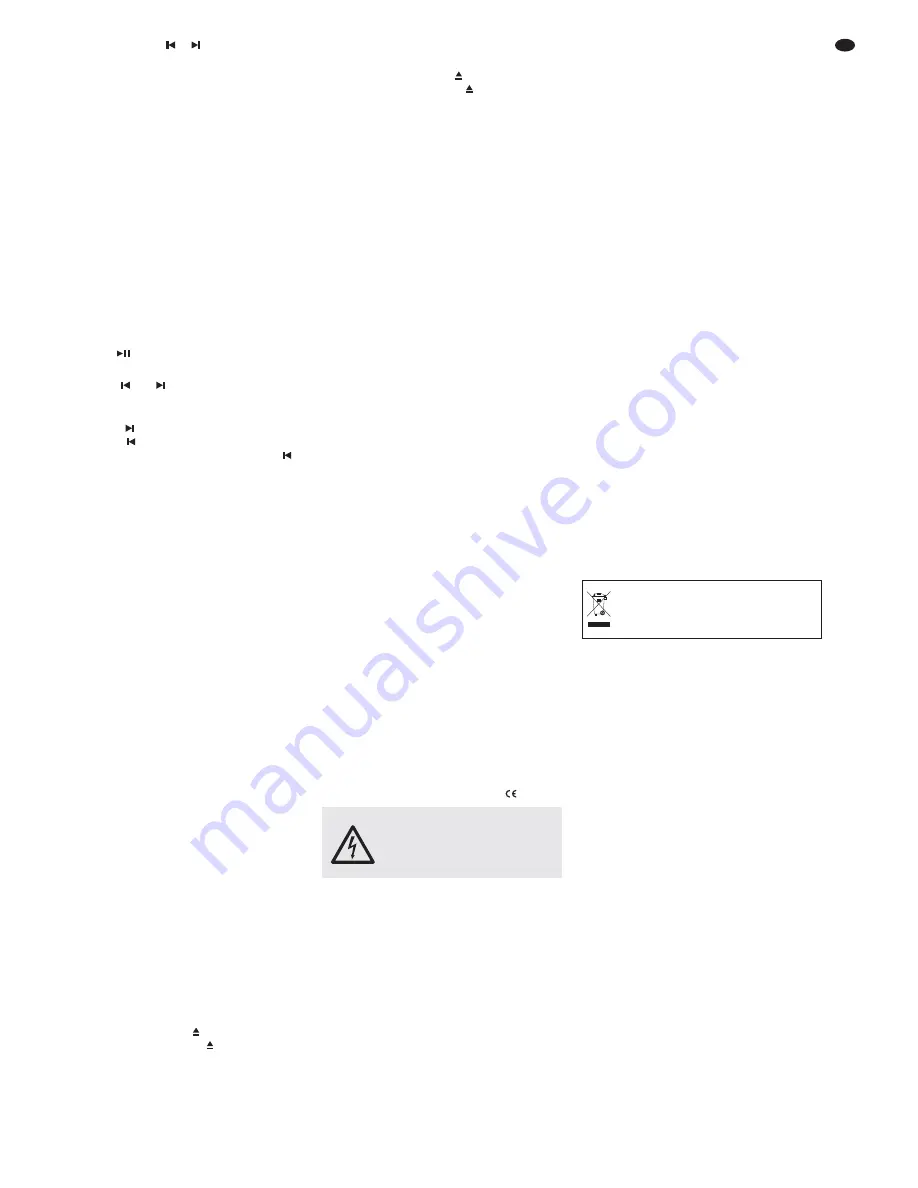 IMG STAGE LINE cd-292usb Instruction Manual Download Page 11